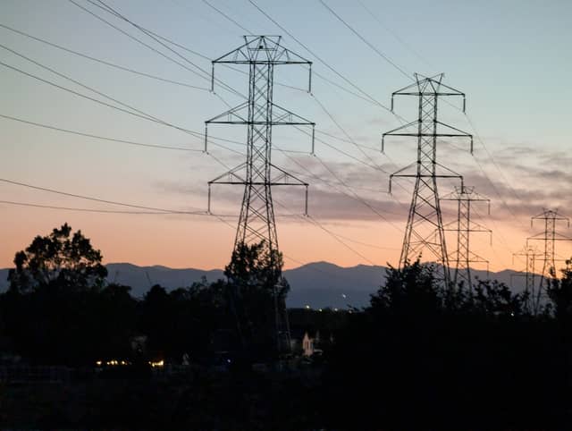 Aurora Power Line Sunset View - Image 1