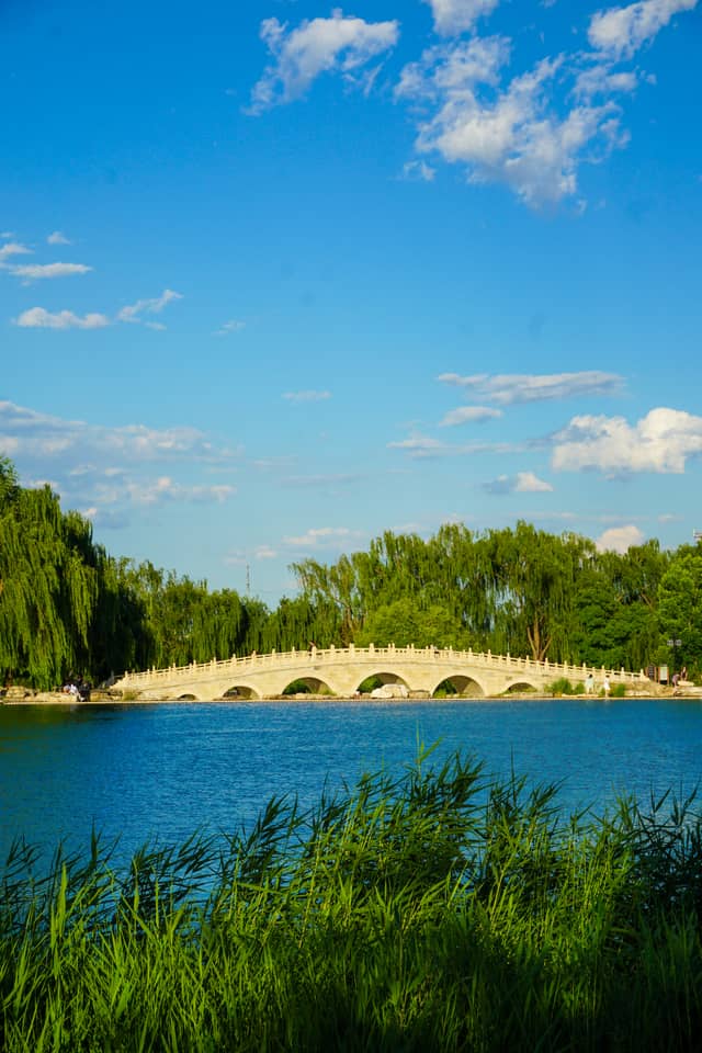 Traditional Stone Bridge at Jinyang Lake Park - Image 1