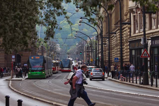 Újezd Street Trams, Prague - Image 1