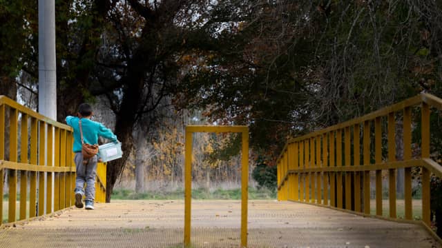 Yellow Bridge at Parque Municipal Azul - Image 1