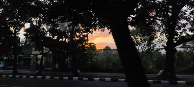 Yogyakarta Roadside Sunset - Image 1