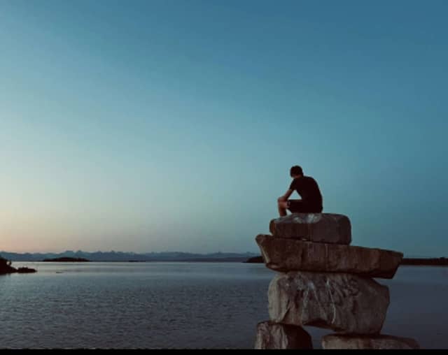 Courtenay Riverway Inukshuk - Image 1