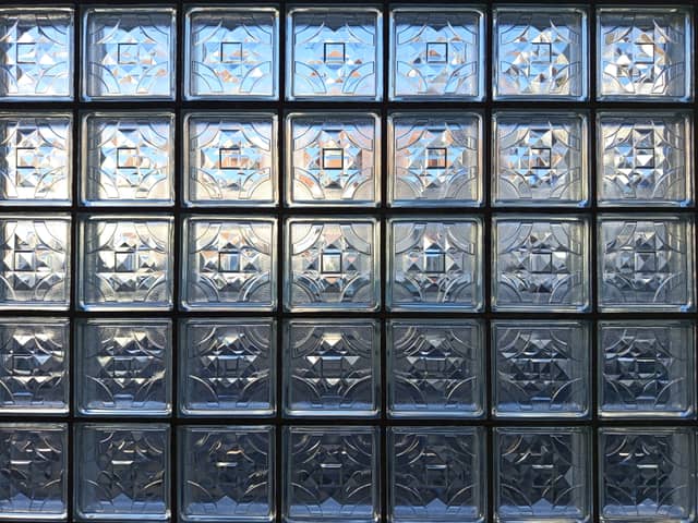 Patterned Glass Block Facade - Image 1
