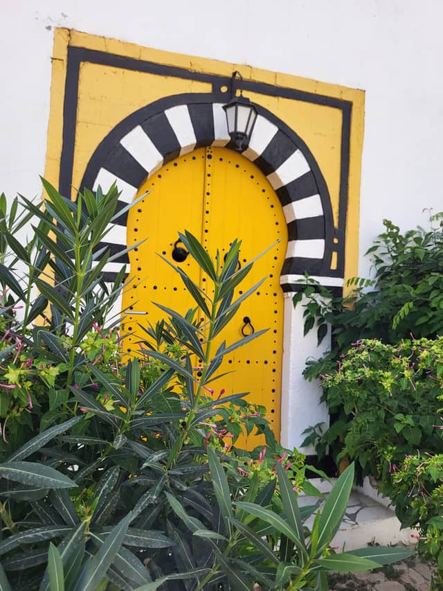 Sidi Bou Said Yellow Door - Image 1