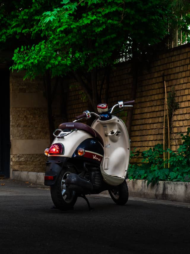 Shiraz Street Scene with Vintage Scooter - Image 1