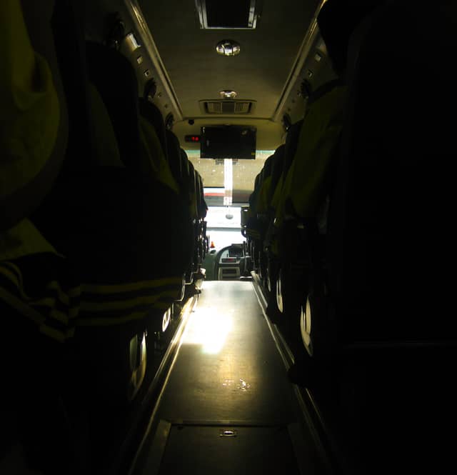 Bangkok Commuter Bus Interior - Image 1