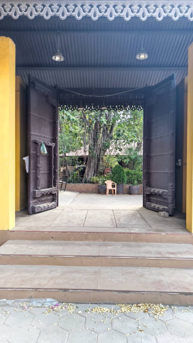 Traditional Wooden Gateway near Japan Market - Image 1