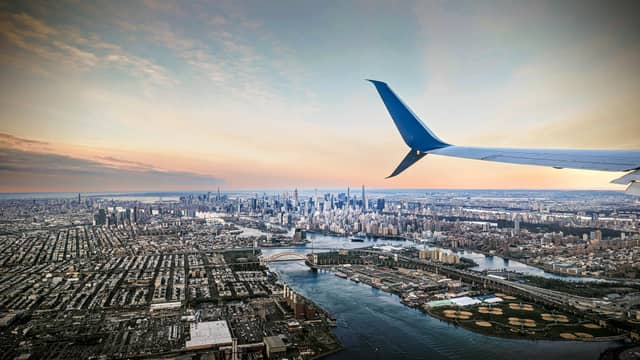 LGA Approach over Manhattan Skyline - Image 1