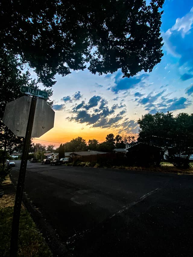 College Place Suburban Sunset - Image 1