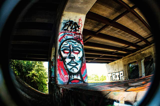 Aurora Bridge Graffiti Underpass - Image 1