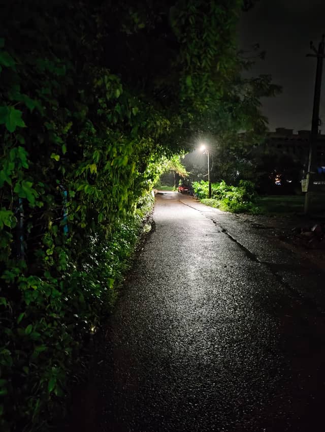 Lush Night Road in Assagao - Image 1
