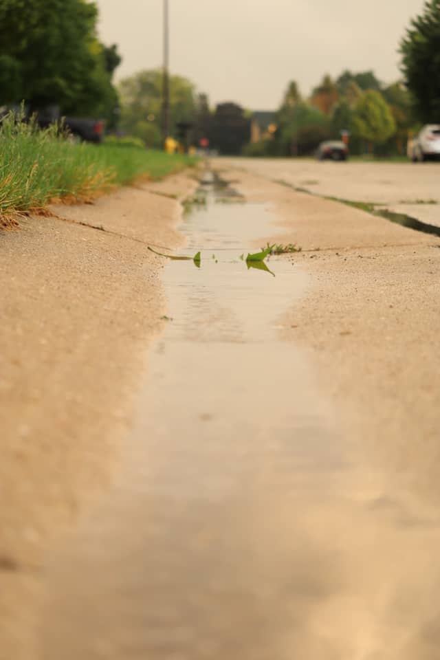 Watertown Street Gutter Reflection - Image 1