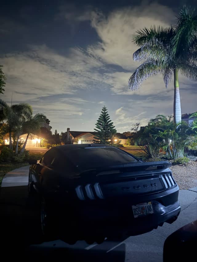 Suburban Night Driveway - Image 1