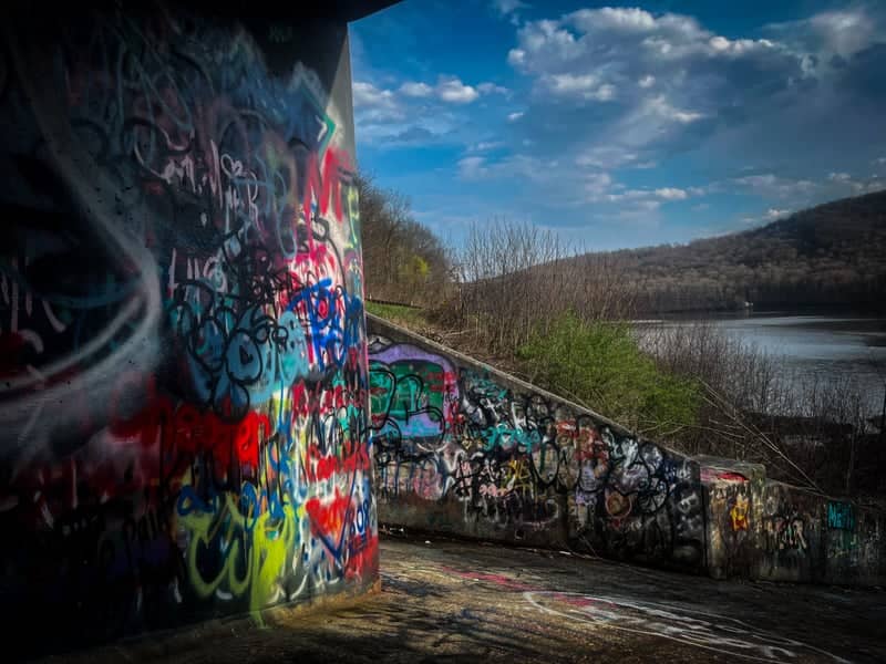 Horseshoe Curve Reservoir Graffiti Wall - Image 1