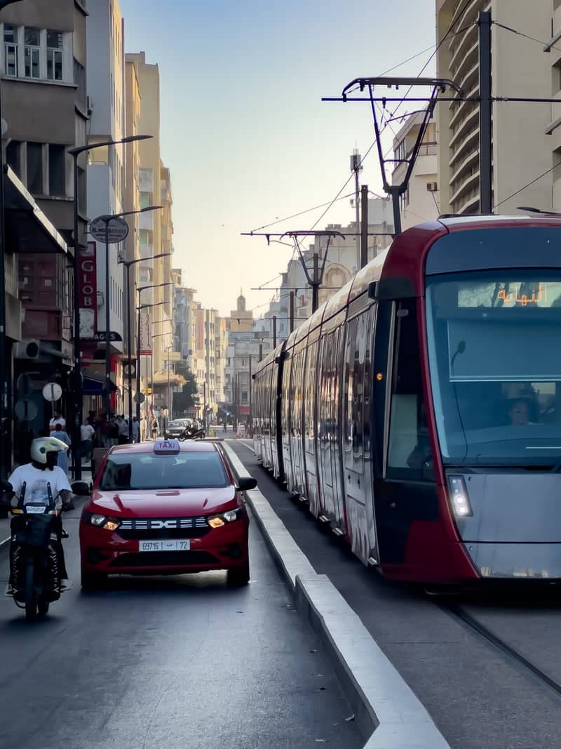 Casablanca Tramway on Boulevard Rahal El Meskini - Image 1