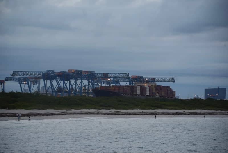 Port Everglades Inlet from Dania Beach - Image 1
