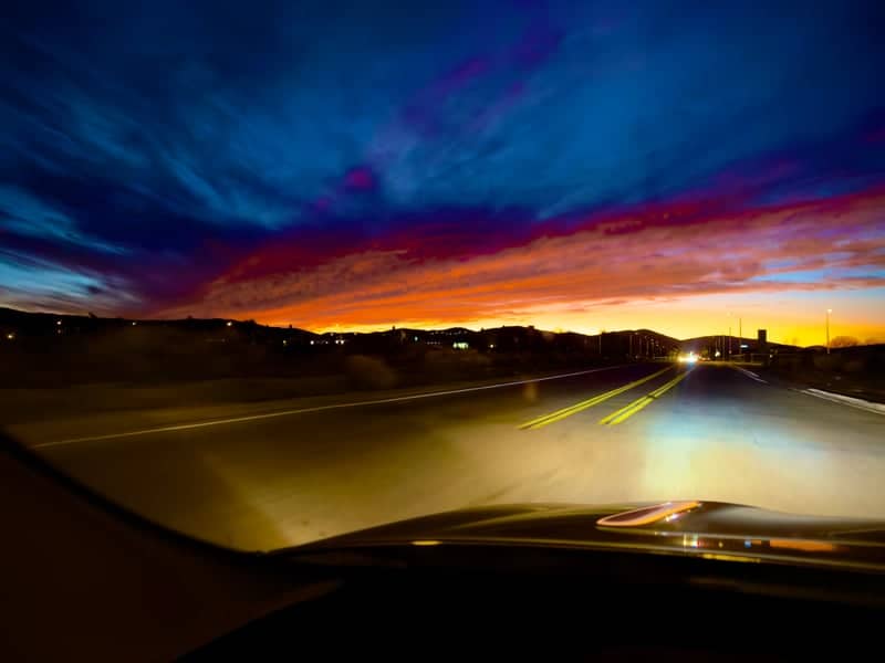 Palmdale Desert Road Sunset - Image 1