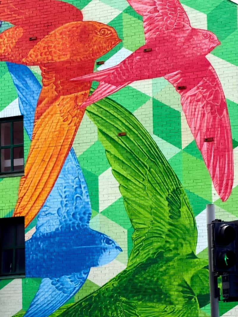 Great Victoria Street Swifts Mural - Image 1
