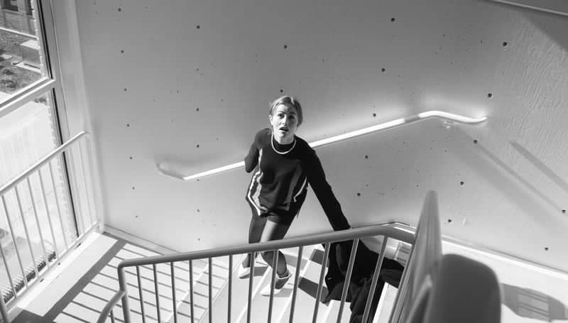 Modern Concrete Stairwell at USU - Image 1