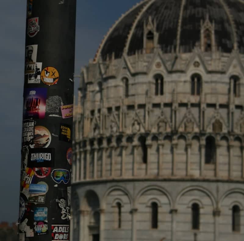 Pisa Baptistery from Via Roma - Image 1