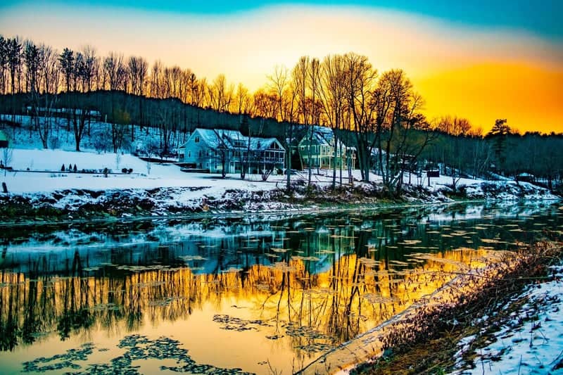 Ottauquechee River at Woodstock Green - Image 1