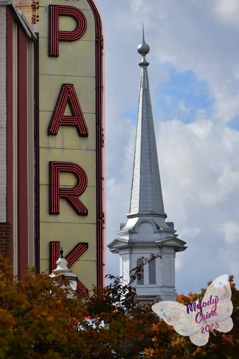 Park Theater & First United Methodist Church Spire - Image 1