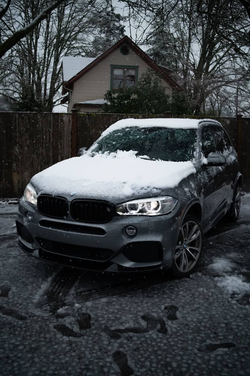 Suburban Winter Driveway - Image 1