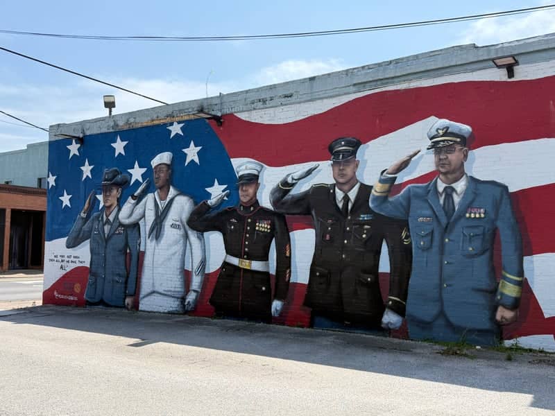 "We Owe Them All" Veterans Mural - Image 1