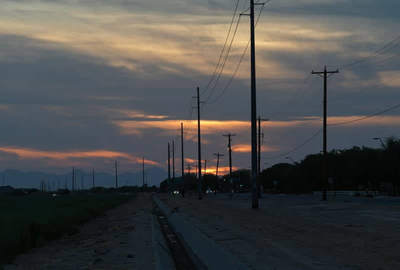 Queen Creek Power Line Sunset - Image 1