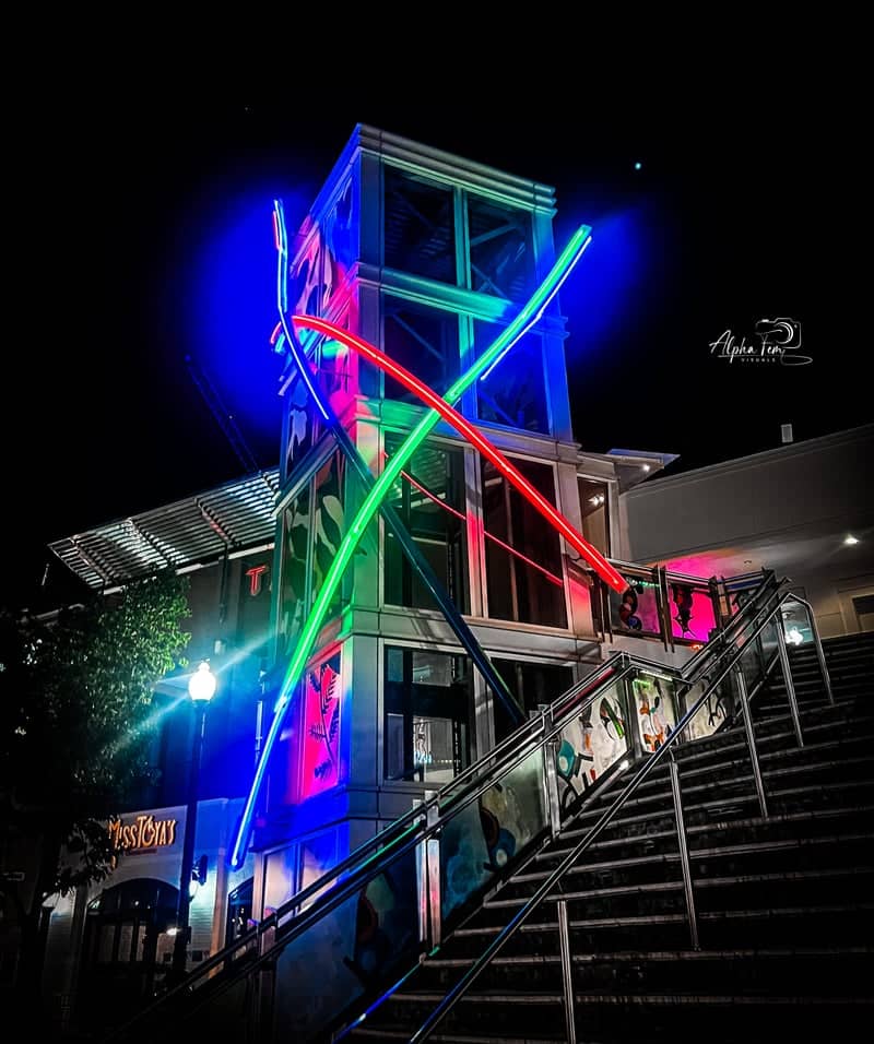 Downtown Silver Spring Neon Sculpture - Image 1