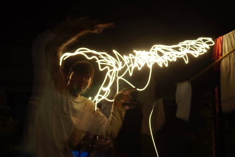 Light Painting in Rural Kerala - Image 1