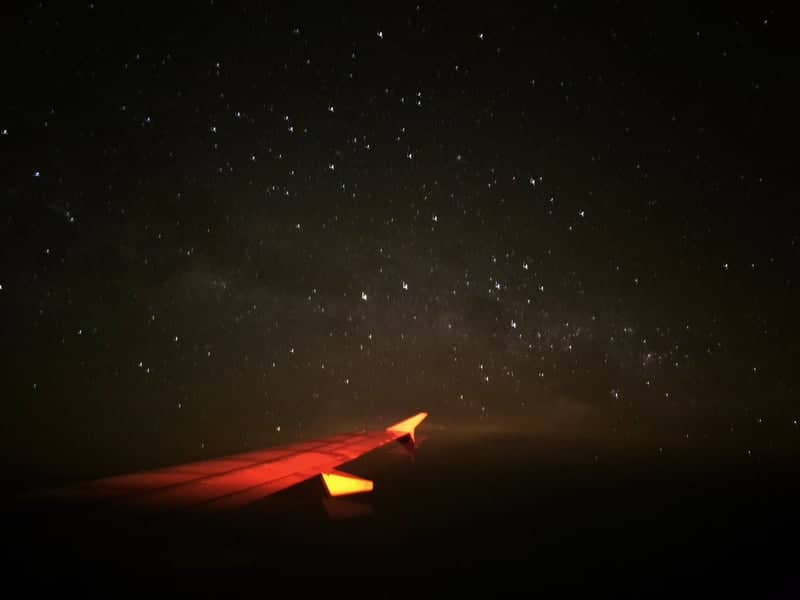 Night Sky over Kochi from Flight - Image 1