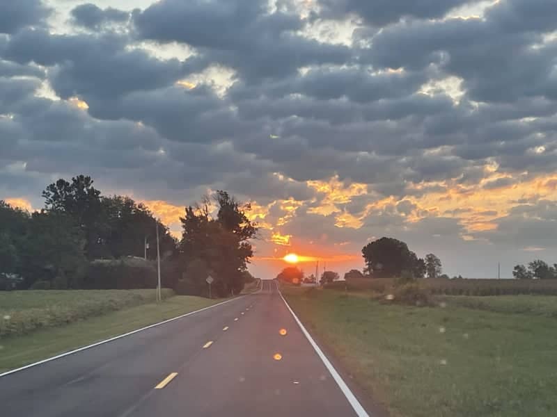 Etna Road Rural Sunset - Image 1