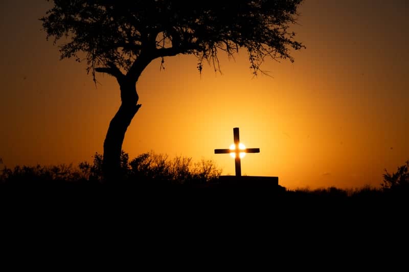 Lavaca Bay Sunset Cross - Image 1