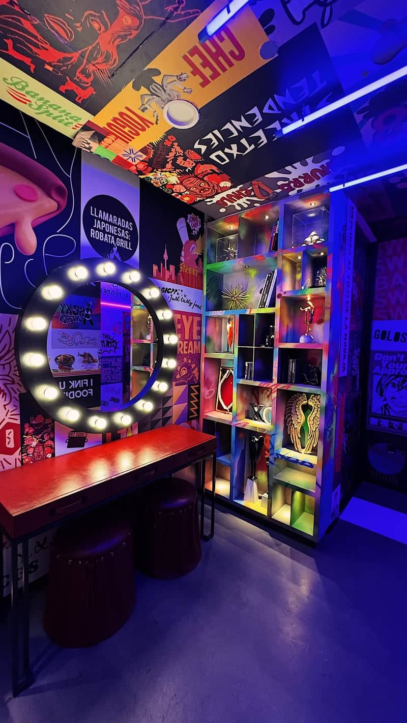 Neon Graffiti Vanity Room - Image 1