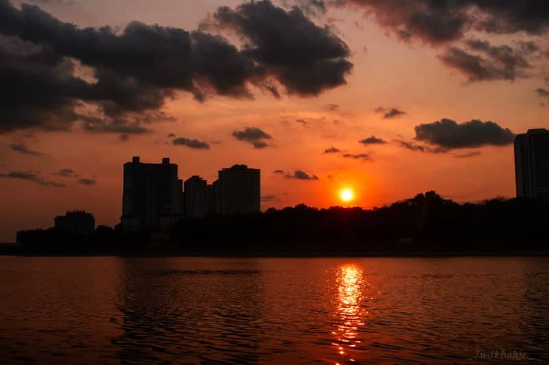 Linh Dam Lake Sunset - Image 1