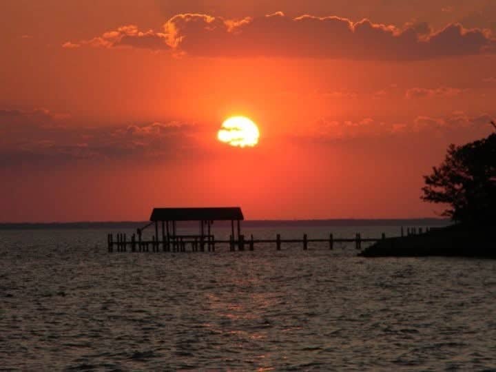 Chesapeake Bay Sunset Pier - Image 1