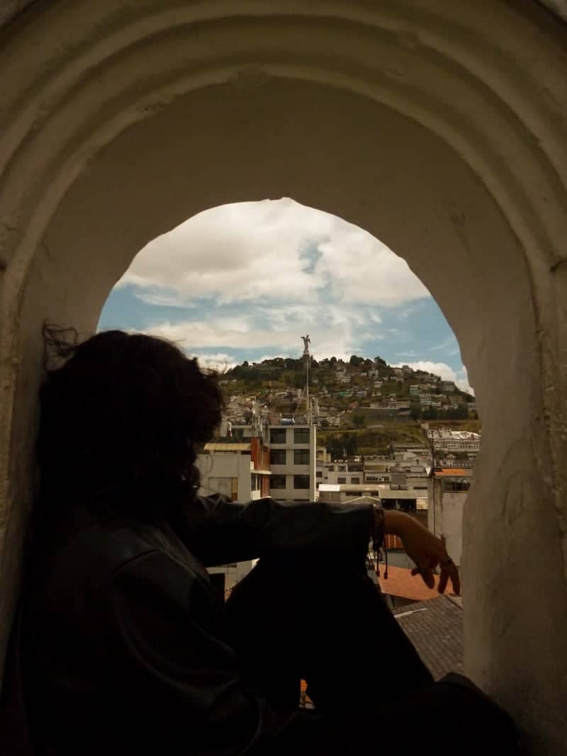 El Panecillo View from Old Town Quito - Image 1