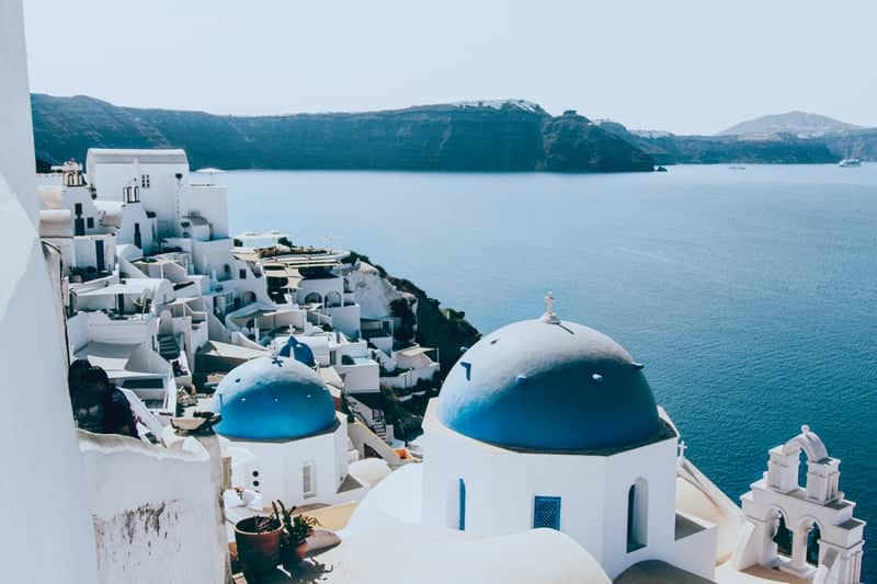 Three Domes of Oia - Image 1