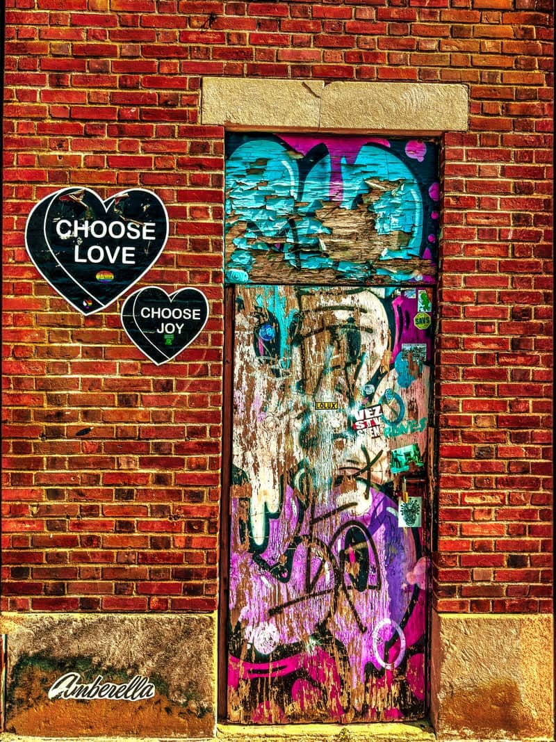 Amberella Hearts Mural, Asbury Park - Image 1