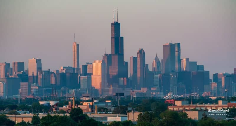 Chicago Skyline from Midway Overlook - Image 1