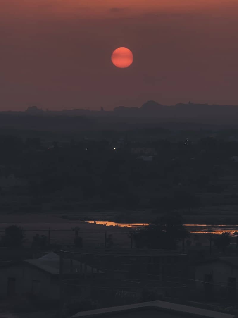 Rawalpindi Rural Sunset Overlook - Image 1
