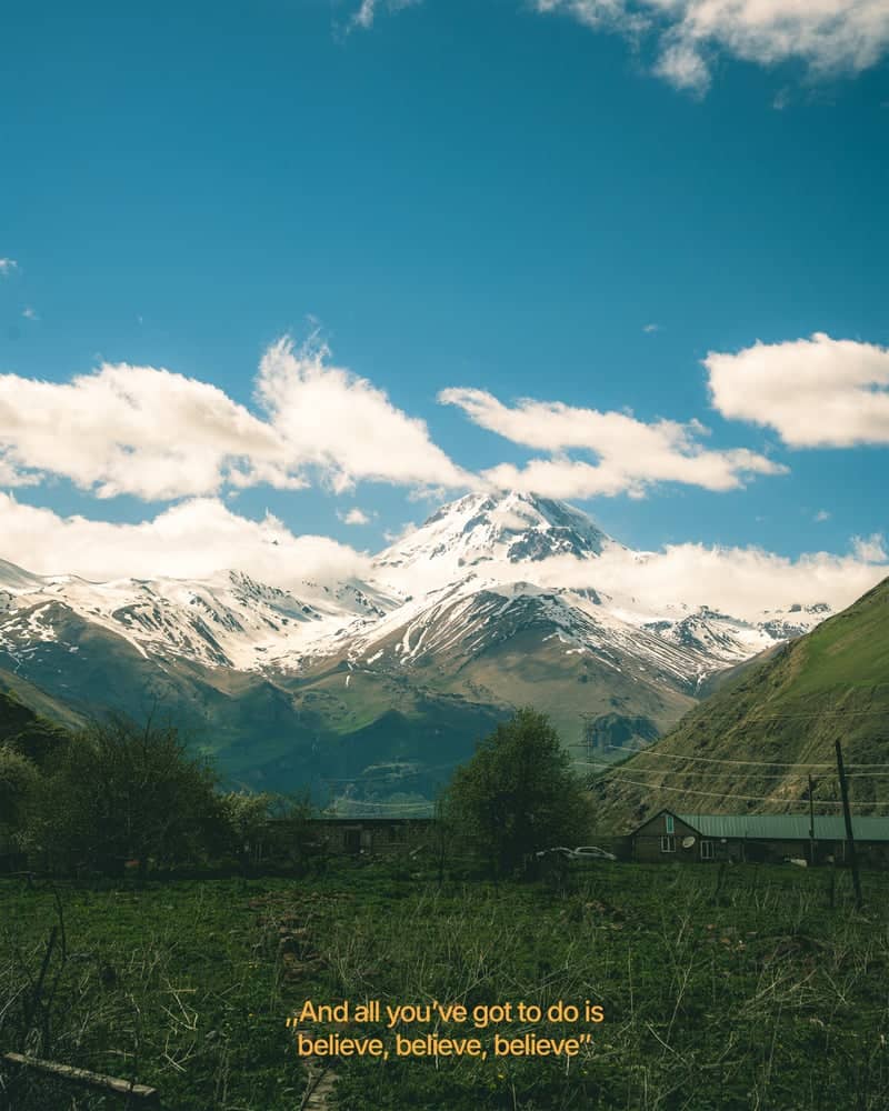 Mount Kazbek View from Stepantsminda - Image 1