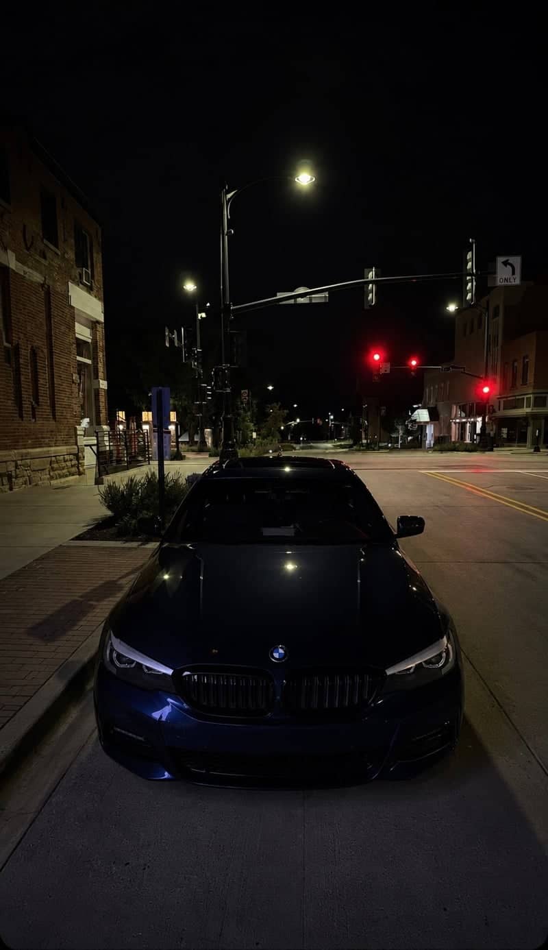 Cedar Rapids Urban Night Street - Image 1