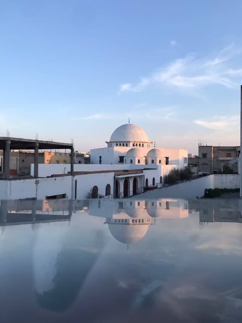 White Mosque Reflection, Tunis - Image 1