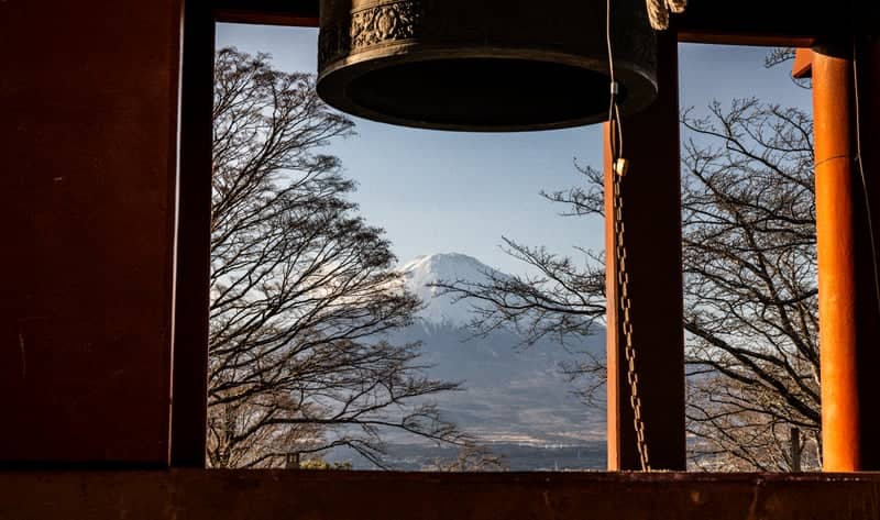 Mount Fuji View from Hirano Bell Tower - Image 1