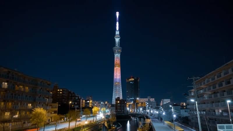 Tokyo Skytree and Kitajukkengawa River - Image 1