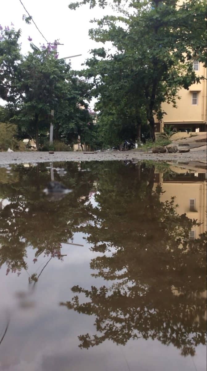 Chennai Residential Street Reflection - Image 1