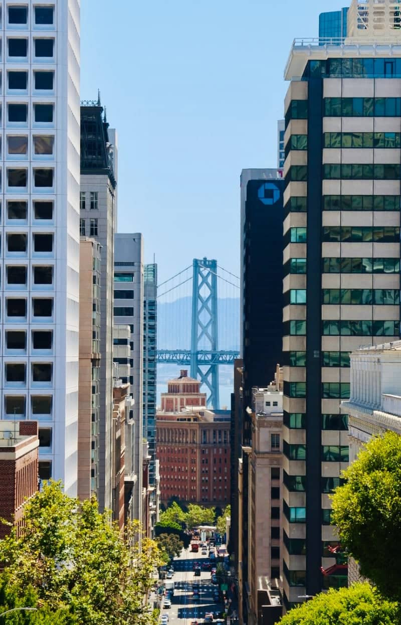 California Street Bay Bridge View - Image 1