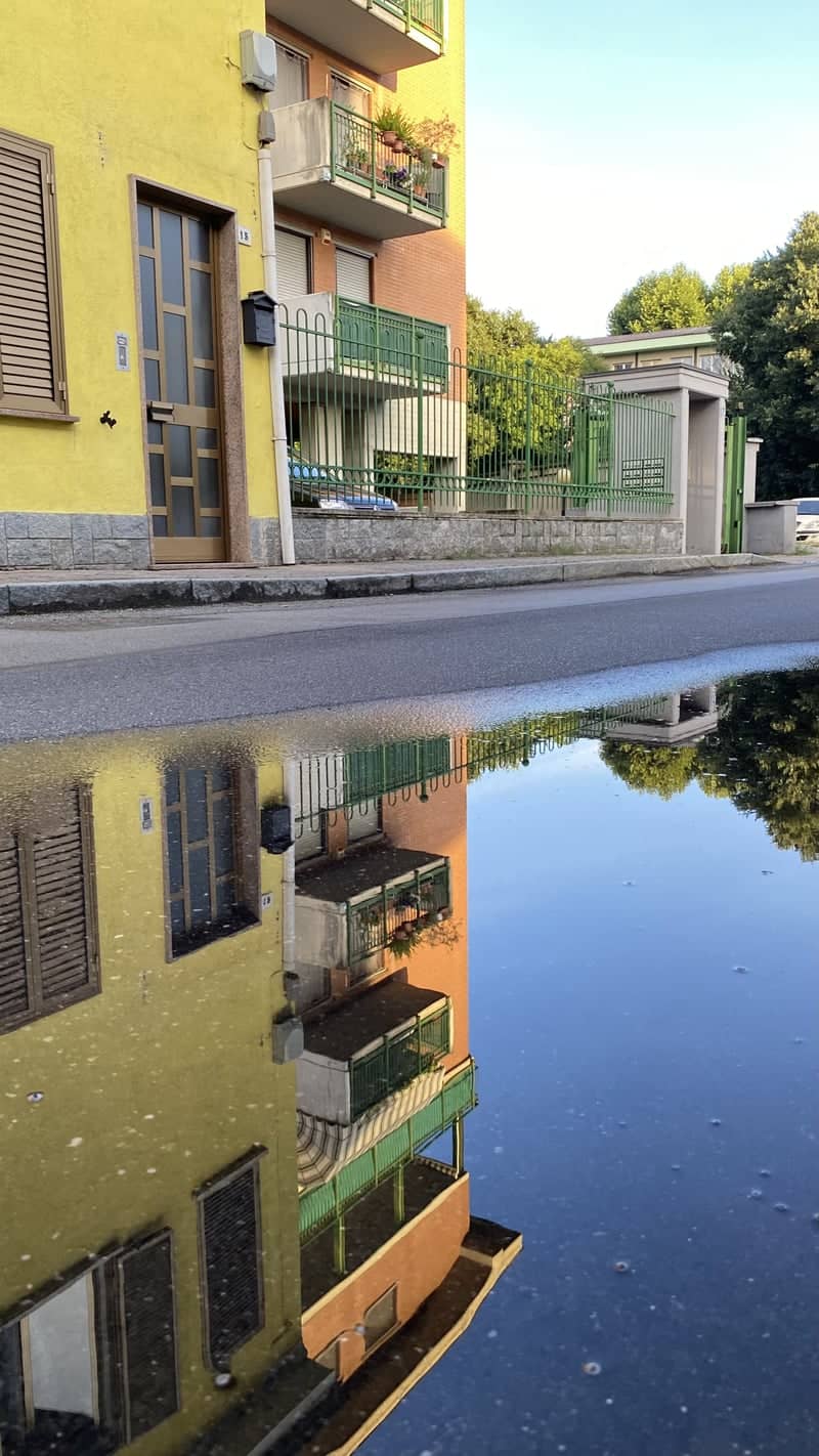 Nichelino Street Reflection - Image 1